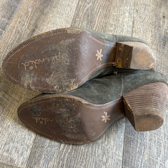 Women's Suede Ankle Boots - Picture 4 of 7